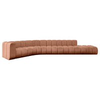ECKSOFA modulares Sofa Tilmo-L2 - 490x194x70 cm Apricot - Koralle, Holzwerkstoff/Textil (490/194cm) - ALTDECOR