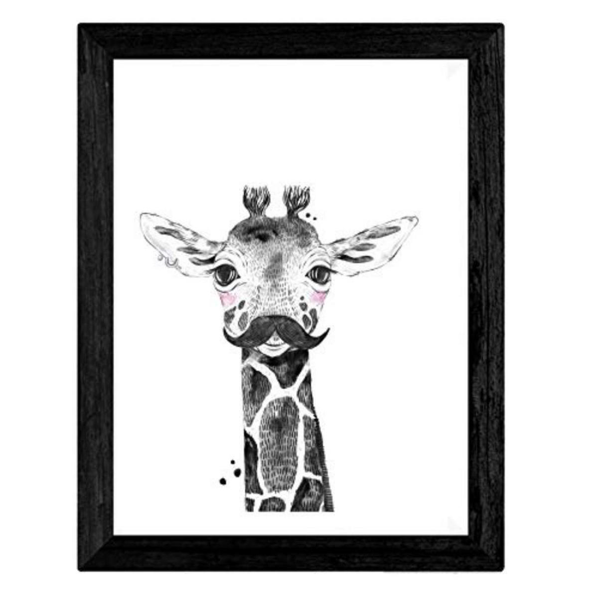 POSTER Set mit 4 Filmen der lustigen Kindertiere A3 Rahmenlos - Klar, Papier (29.7/3cm) - Nacnic