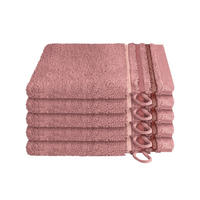 WASCHHANDSCHUHSET Skyline Color - 5-teilig - 16x22 cm - Altrosa - Altrosa, Textil (16/22cm) - SCHIESSER