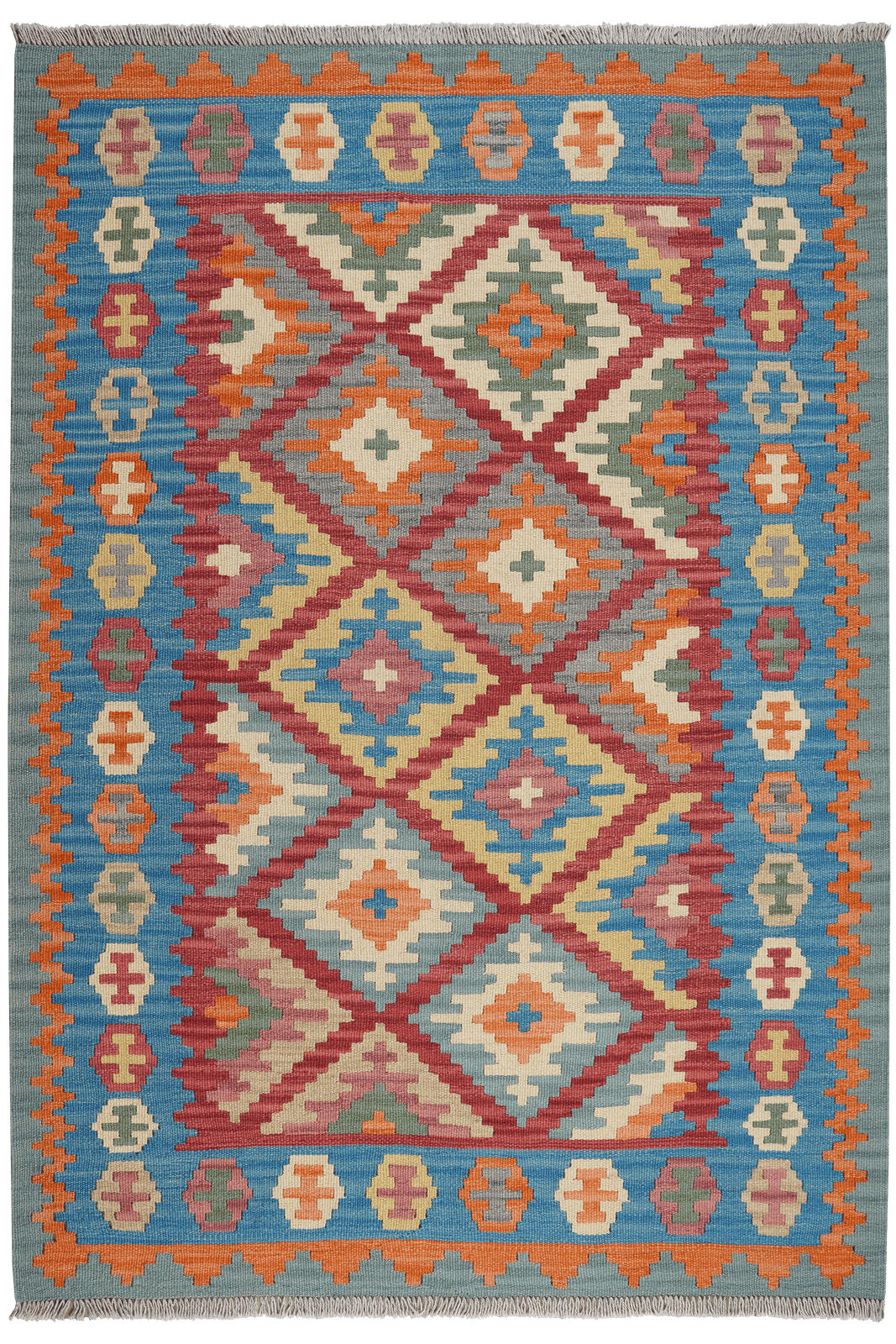 Looma Kelim-Teppich Rot 127x181 cm