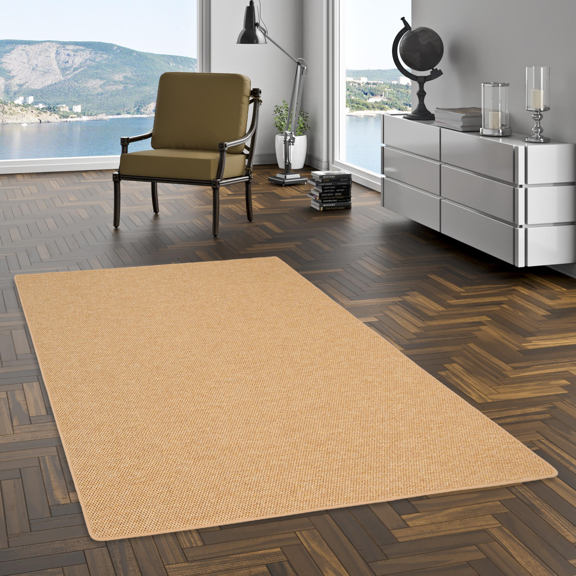 FLACHGEWEBE NATUR TEPPICH BENTZON - Nussbaumfarben, Textil (200/250cm) - Snapstyle