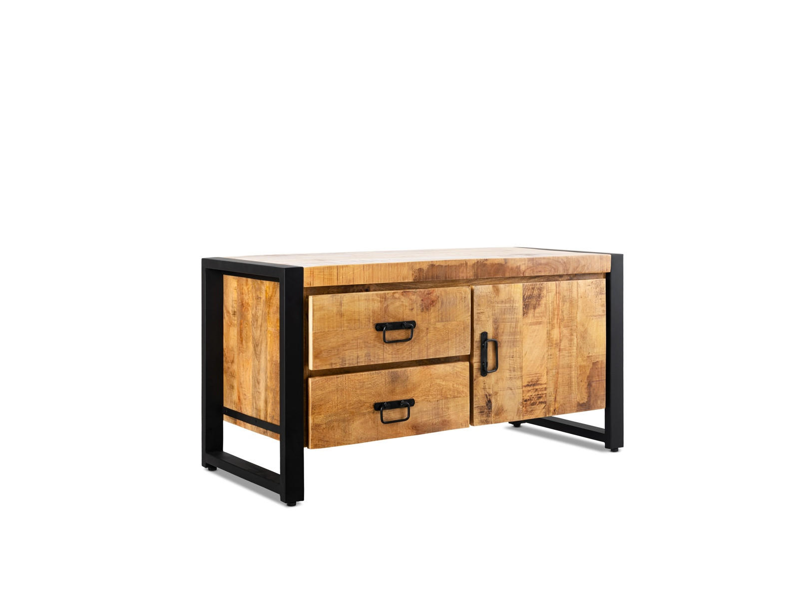 TV Board Britt Mangoholz 106 cm / 45 cm Natur - Naturfarben, Holz (106/55/45cm) - Villa Möbel
