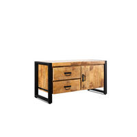 TV Board Britt Mangoholz 106 cm / 45 cm Natur - Naturfarben, Holz (106/55/45cm) - Villa Möbel