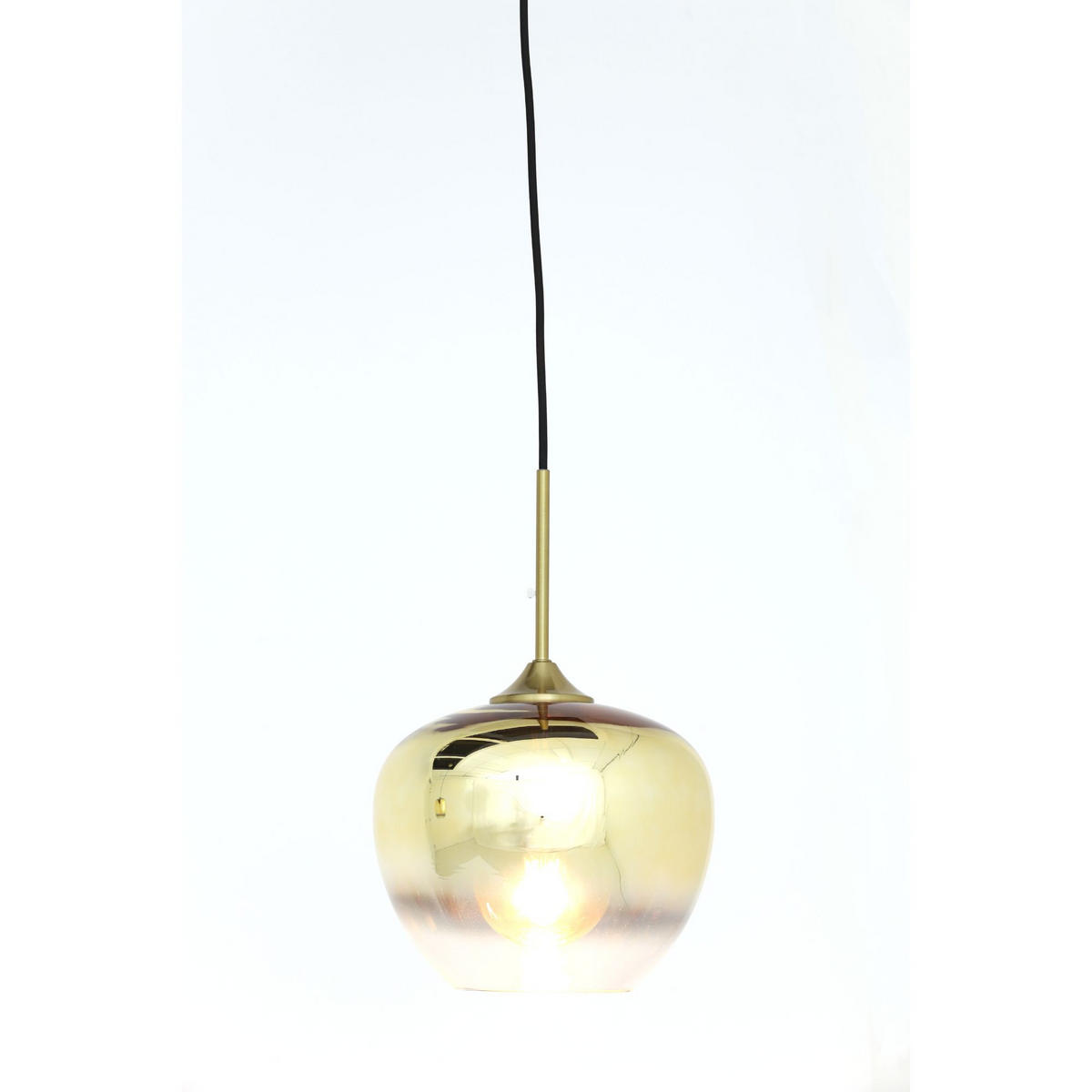 HÄNGELAMPE Mayson Gold Ø23/18 cm - Goldfarben, Glas (23/23/18cm) - Light & Living