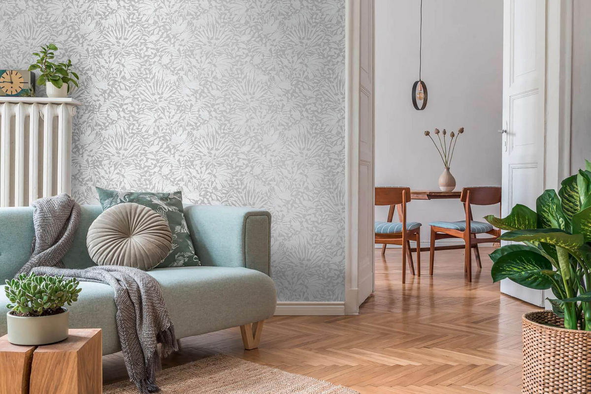 VLIESTAPETE Grau 53/1005 cm - Grau, Textil (53/1cm) - KUNSTLOFT
