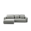 ECKSOFA NEST Universal mit Liegeflache 157x240 cm - Grau, Textil (280/187cm) - Muffo