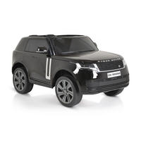 ELEKTROAUTO Range Rover SUV metallic schwarz SUV metallic Fernbedienung Gurt EVA-Reifen - Schwarz, Kunststoff (131/81/60cm) - Moni