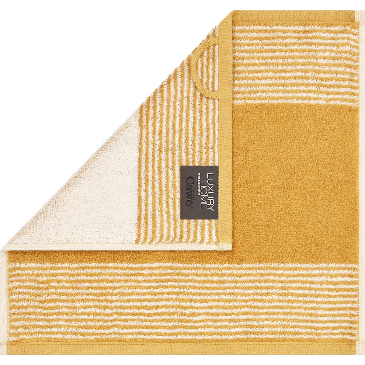 SEIFTUCH LUXURY HOME TWO-TONE 590 GOLD - 53 - Gelb, Textil (30/30cm) - Cawoe