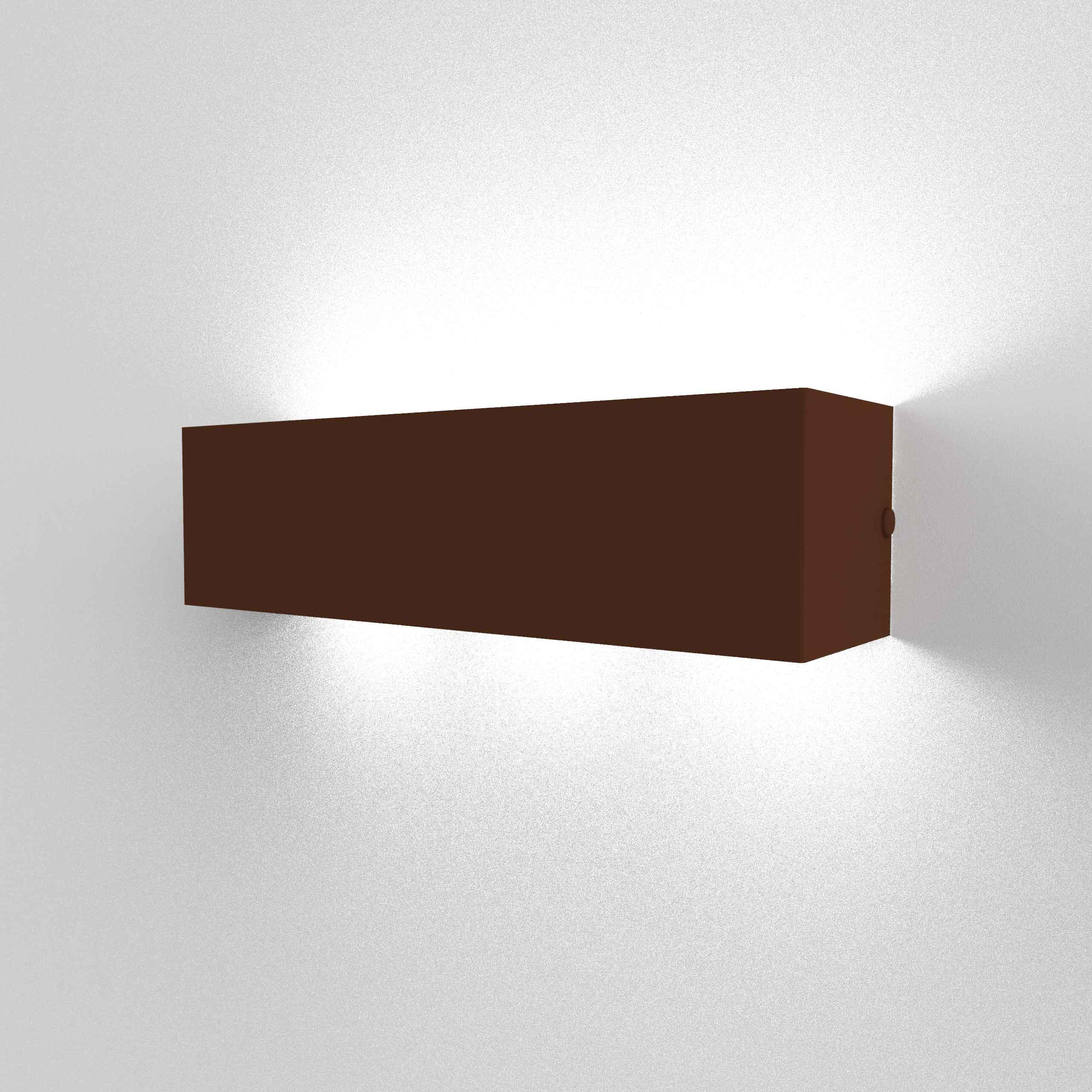 WANDLEUCHTE - Dunkelbraun, Metall (45/10/10cm) - Lumicom