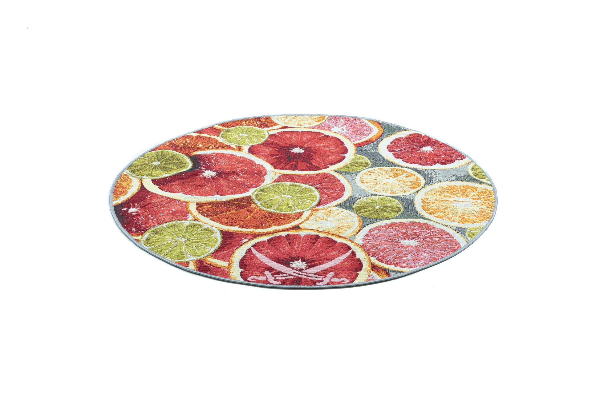 OUTDOORTEPPICH Rantum Beach 140x140 cm - Orange, Textil (140/140cm) - Sansibar SYLT