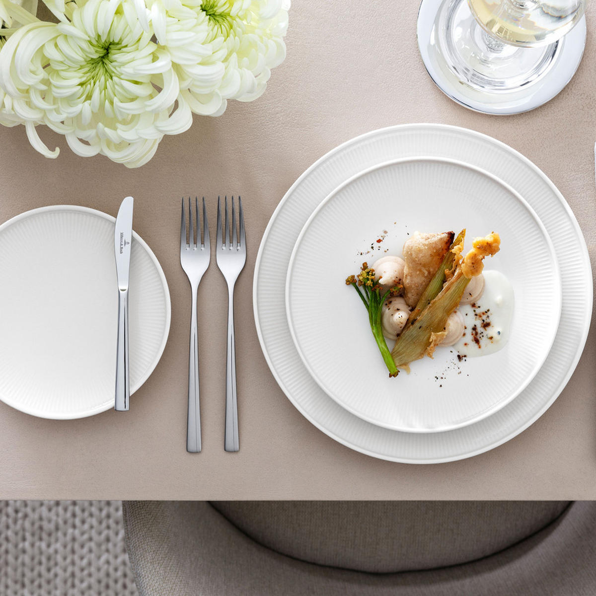FRÜHSTÜCKS-SET Afina weiß 18er Set - Weiß, Keramik (1/1/1cm) - Villeroy & Boch