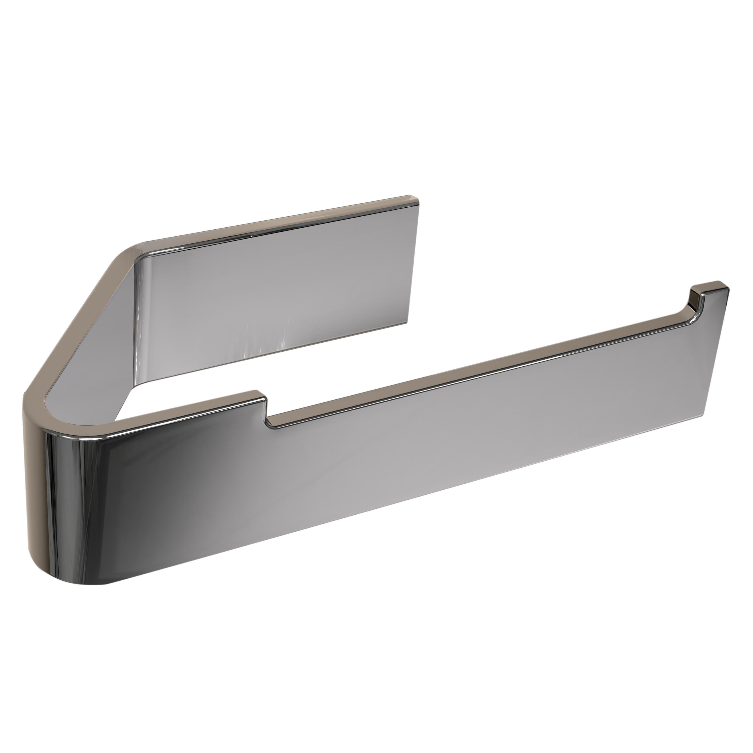 TOILETTENPAPIERHALTER OHNE BOHREN ohne Ablage Chrom - Chromfarben, Metall (17/4/8cm) - Designfabrik Hamburg
