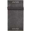 SAUNATÜCHER BALANCE DOUBLEFACE 6237 ANTHRAZIT - 73 - Grau, Textil (80/200cm) - Cawoe