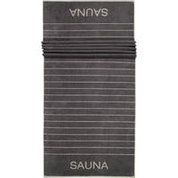 SAUNATÜCHER BALANCE DOUBLEFACE 6237 ANTHRAZIT - 73 - Grau, Textil (80/200cm) - Cawoe