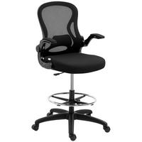DREHSTUHL DE-05218 Höhenverstellbar mit Fußstütze Schwarz - Schwarz, Metall (65/122/59cm) - ComfortXL