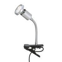LED KLEMMLEUCHTE Chrom Titanfarben Flexo-Arm Silber - Silberfarben, Metall (13/5.5/22cm) - Briloner