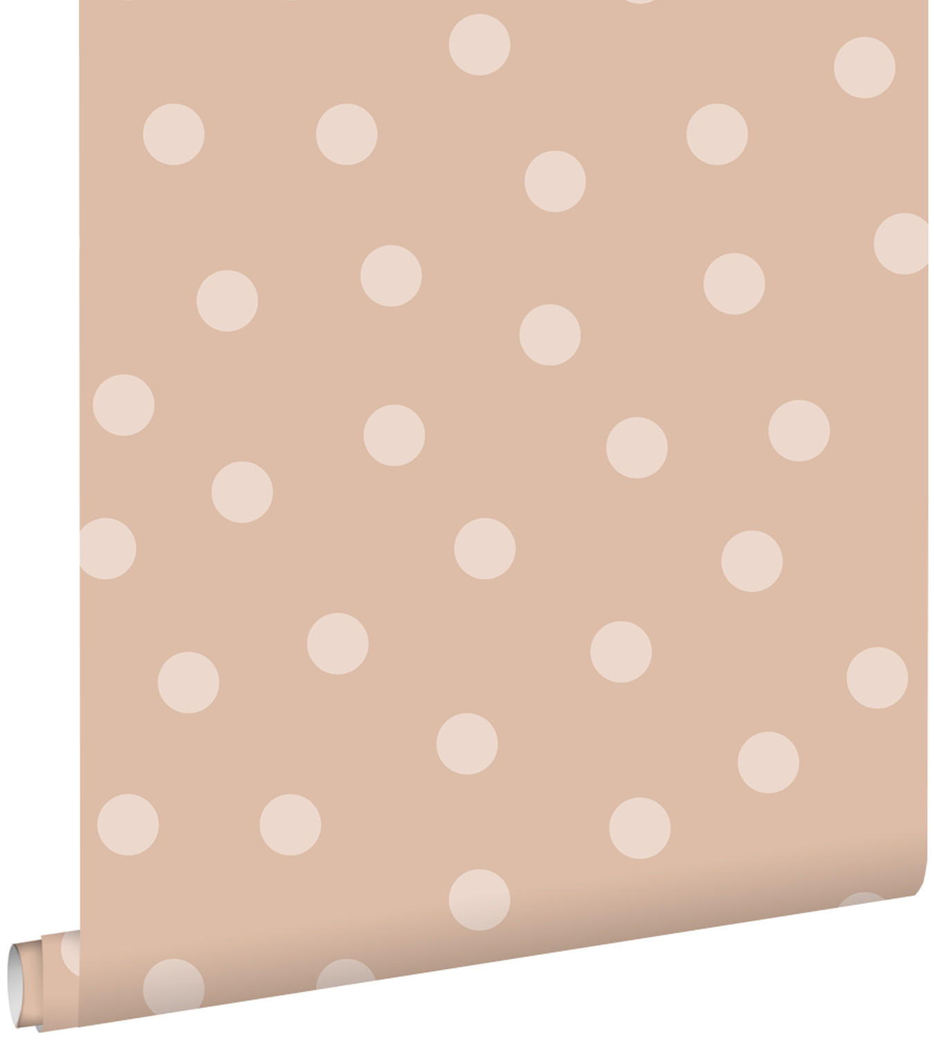 TAPETE Punkte 53 cm x 10.05 m - Terracotta, Papier (53/0.1cm) - ESTAhome