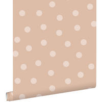 TAPETE Punkte 53 cm x 10.05 m - Terracotta, Papier (53/0.1cm) - ESTAhome
