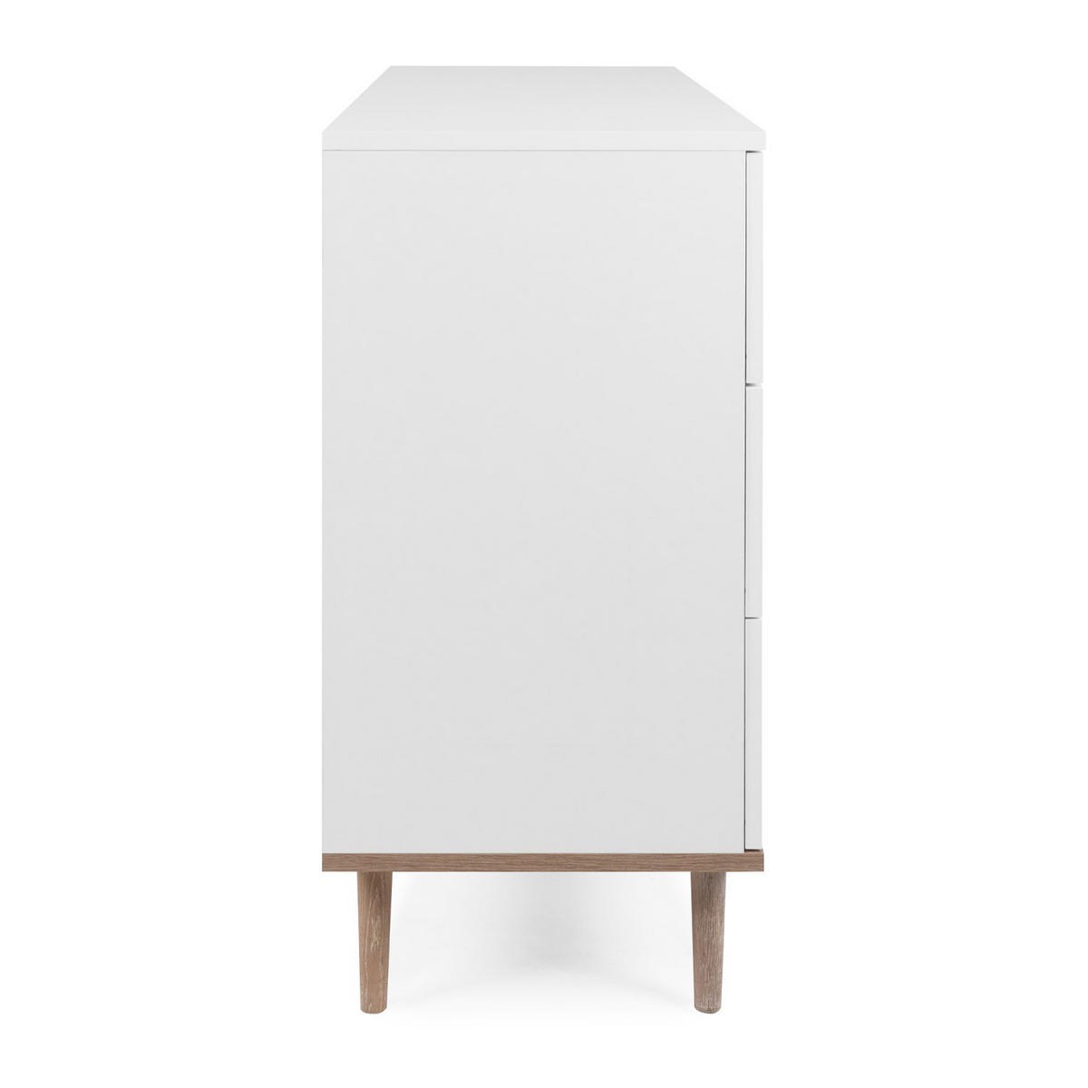 KOMMODE 120/86/40 cm Weiß, Natur - Weiß, Holz (120/86/40cm) - Homestyle4u