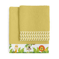 HANDTUCH 2er-Set wild senf - Gelb, Textil (70/140cm) - Happy Friday