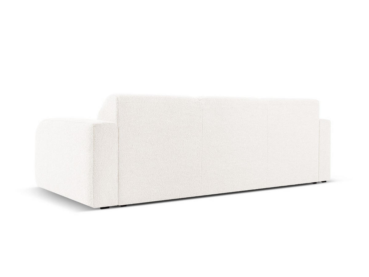 SOFA Molino aus Boucle weiß 3 Sitzplätze - Weiß, Textil (95/72/235cm) - Micadoni