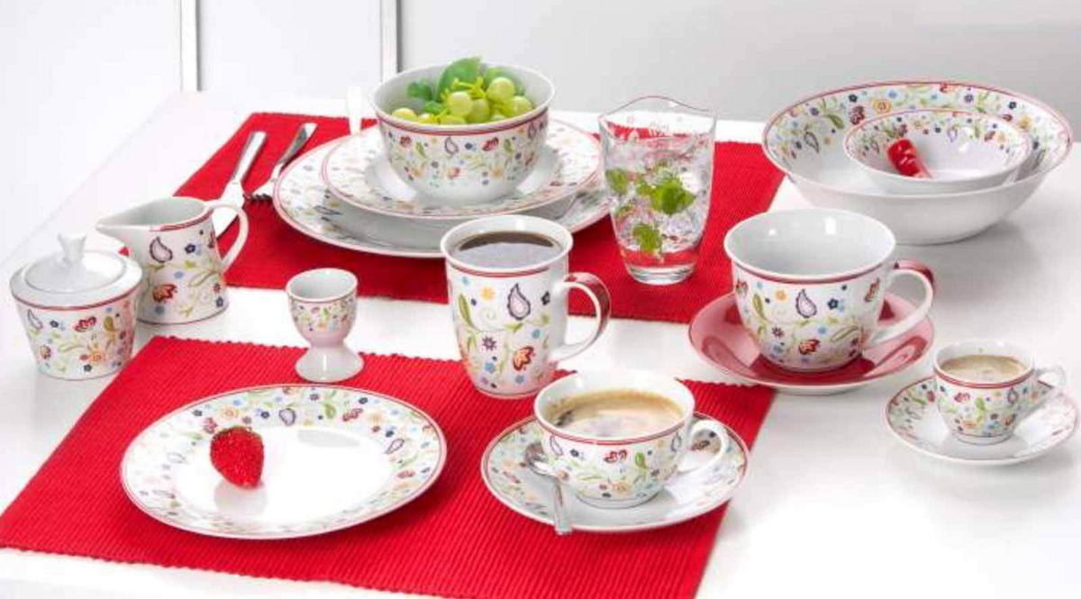 SPEISETELLER Shanti bunt ø 27 cm 12er Set - Multicolor, Keramik (27cm) - Ritzenhoff Breker