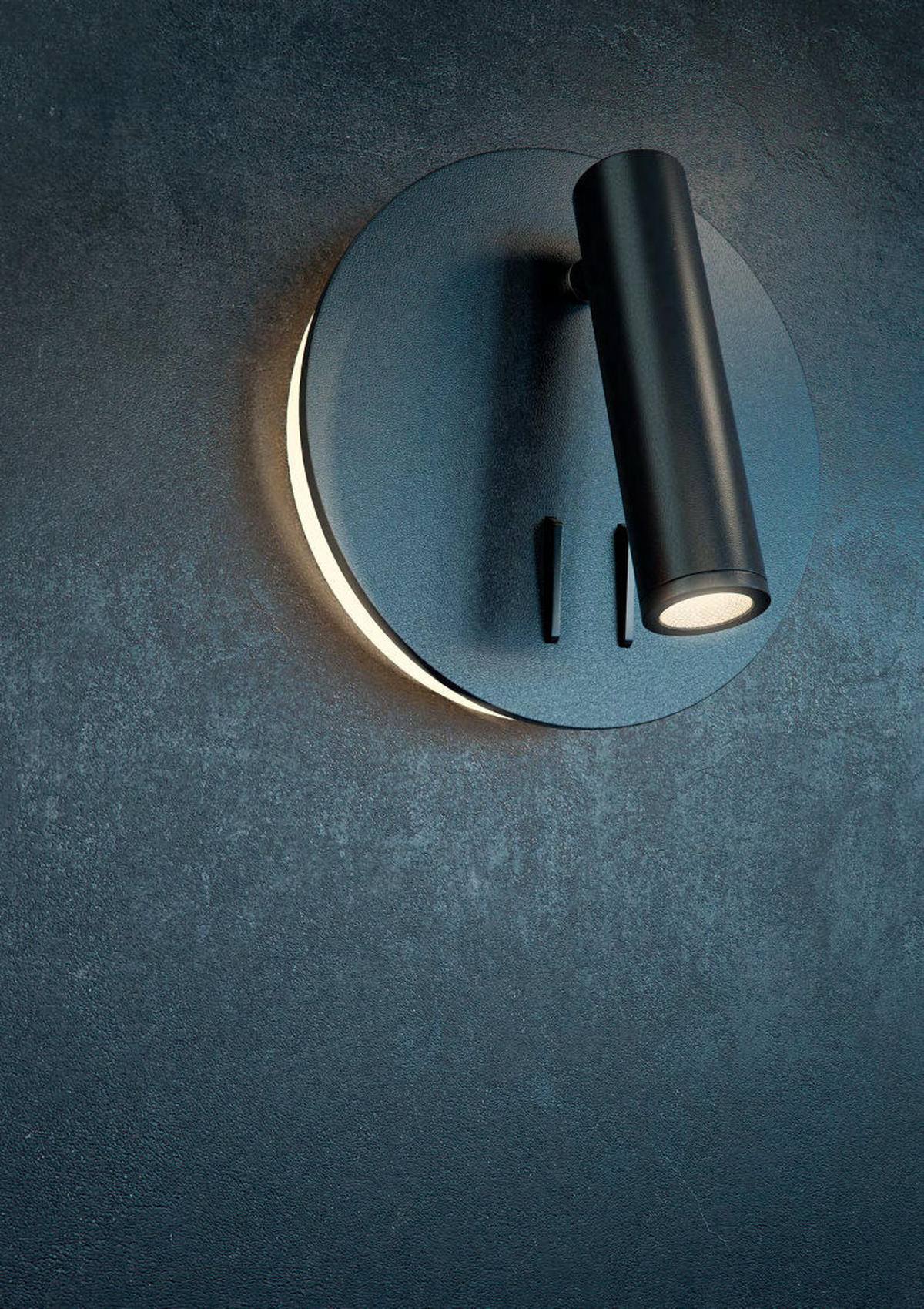 WANDLEUCHTE Ios 176 - Schwarz - 14/6.5/14 cm - Schwarz, Kunststoff (6.5/14/14cm) - Maytoni