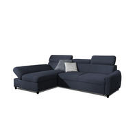 ECKSOFA Schlafsofa Anton Xs In Esito - Dunkelblau, Holzwerkstoff/Textil (260/170cm) - Fun Möbel