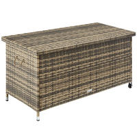 AUFLAGENBOX Kiruna, 121 x 56 x 60 cm, natur - Naturfarben, Kunststoff (56/60/121cm) - tectake