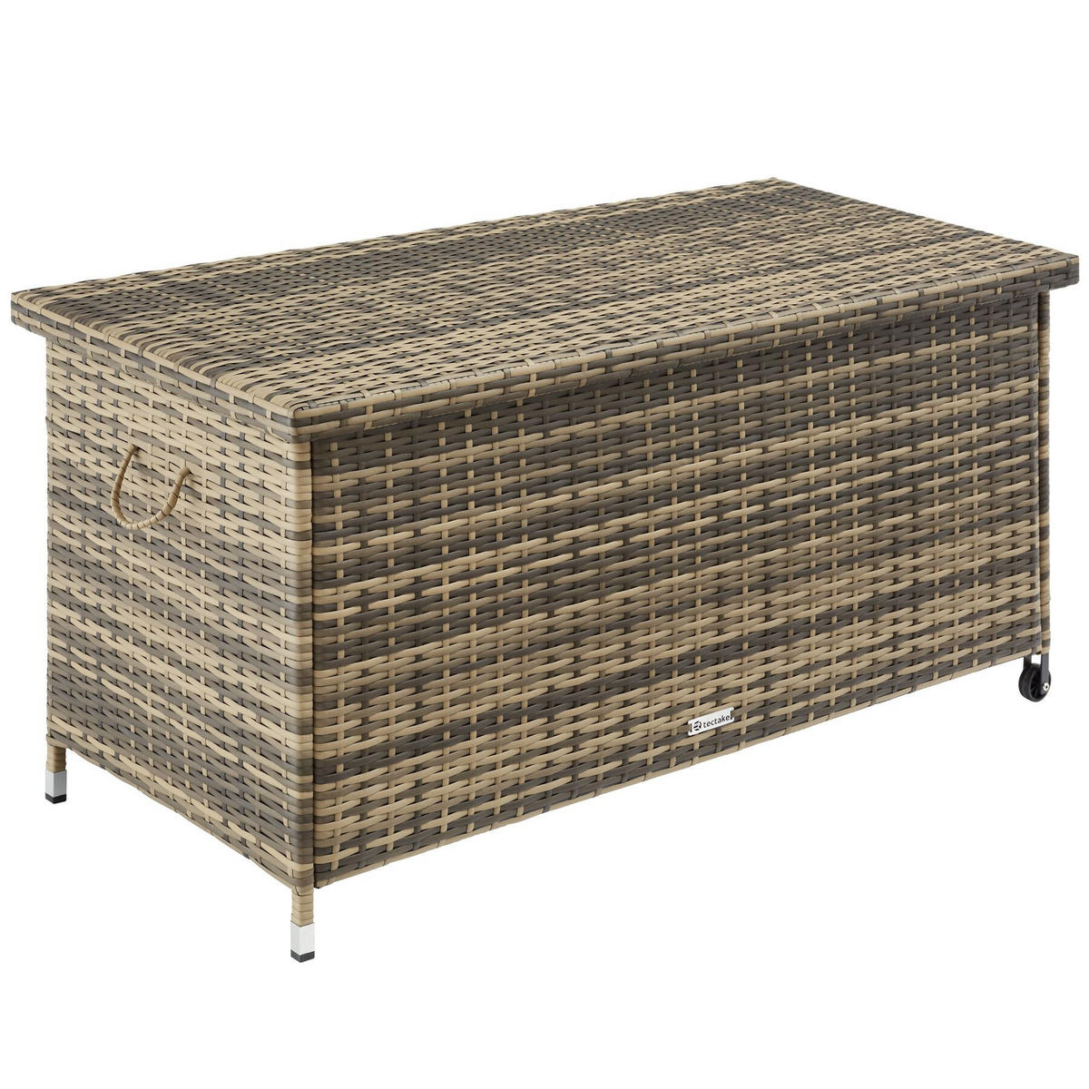 AUFLAGENBOX Kiruna, 121 x 56 x 60 cm, natur - Naturfarben, Kunststoff (56/60/121cm) - tectake