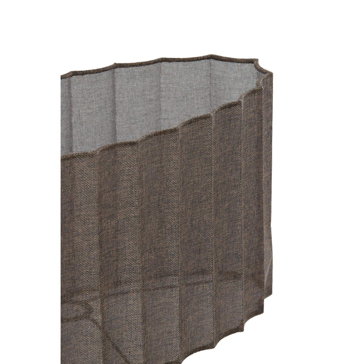 LAMPENSCHIRM Disli Braun 58/24/27 cm - Braun, Textil (58/24/27cm) - Light & Living