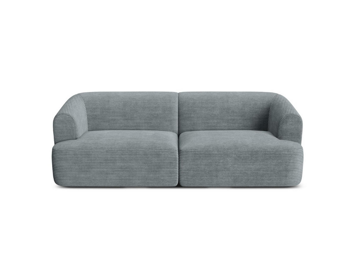 MODULARES-SOFA Campi aus Cord dunkelgrau 3 Sitzplätze - Dunkelgrau, Textil (90/70/220cm) - Cosmopolitan Design