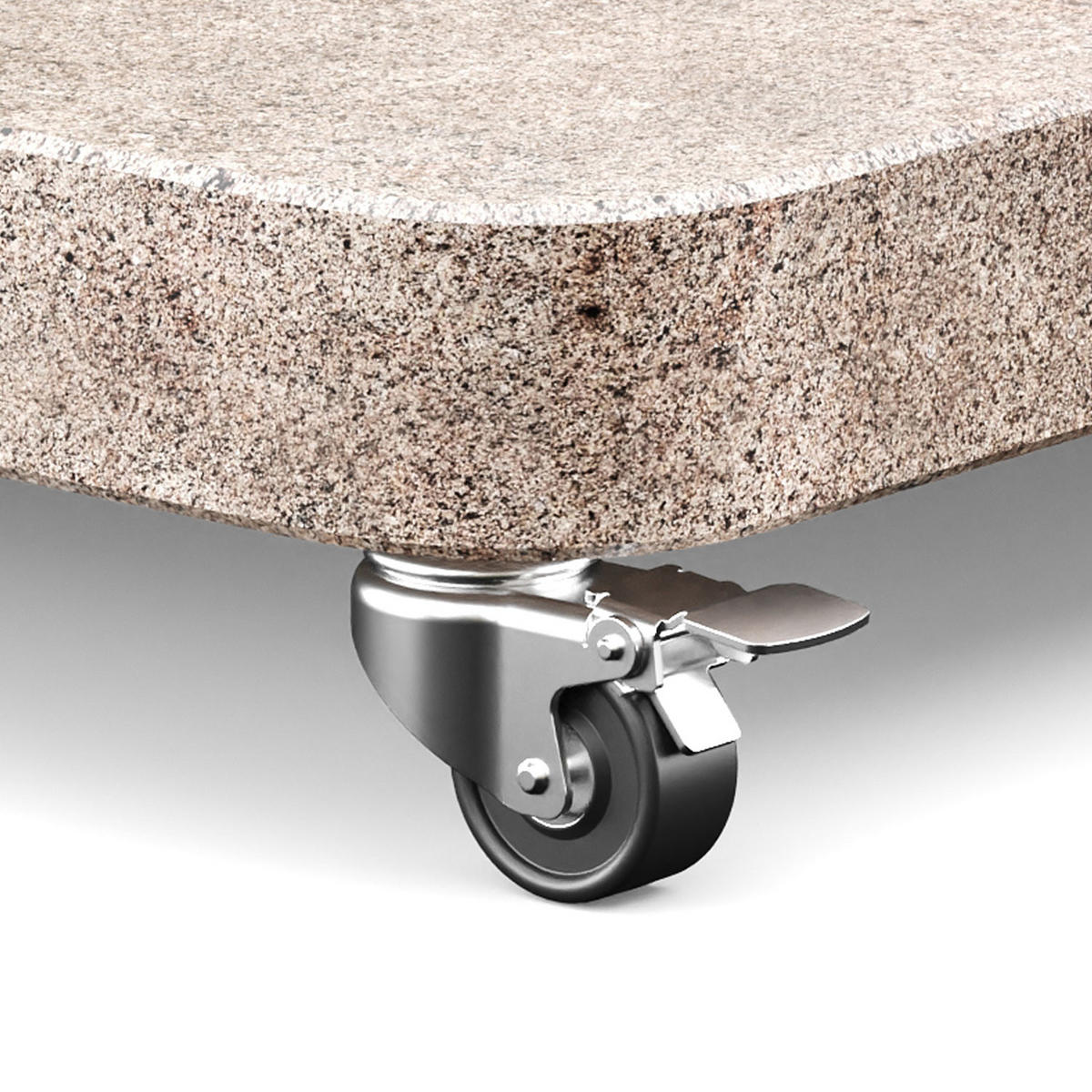 SCHIRMSTÄNDER Venezia Beige Granit für Ampelschirme 90 kg - Beige, Metall (76/76cm) - Platinum