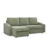 ECKSOFA MIT SCHLAFFUNKTION NEO, Cord - Grün - Grün, Textil (231/140cm) - Mebligo