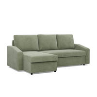 ECKSOFA MIT SCHLAFFUNKTION NEO, Cord - Grün - Grün, Textil (231/140cm) - Mebligo