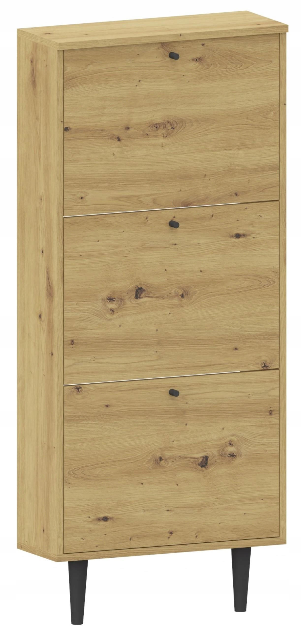 SCHUHSCHRANK Dotti 530 Artisan Eiche 55/21/129 cm Wandmontage - Eiche Artisan, Holzwerkstoff (55/129/21cm) - Matkam Möbel