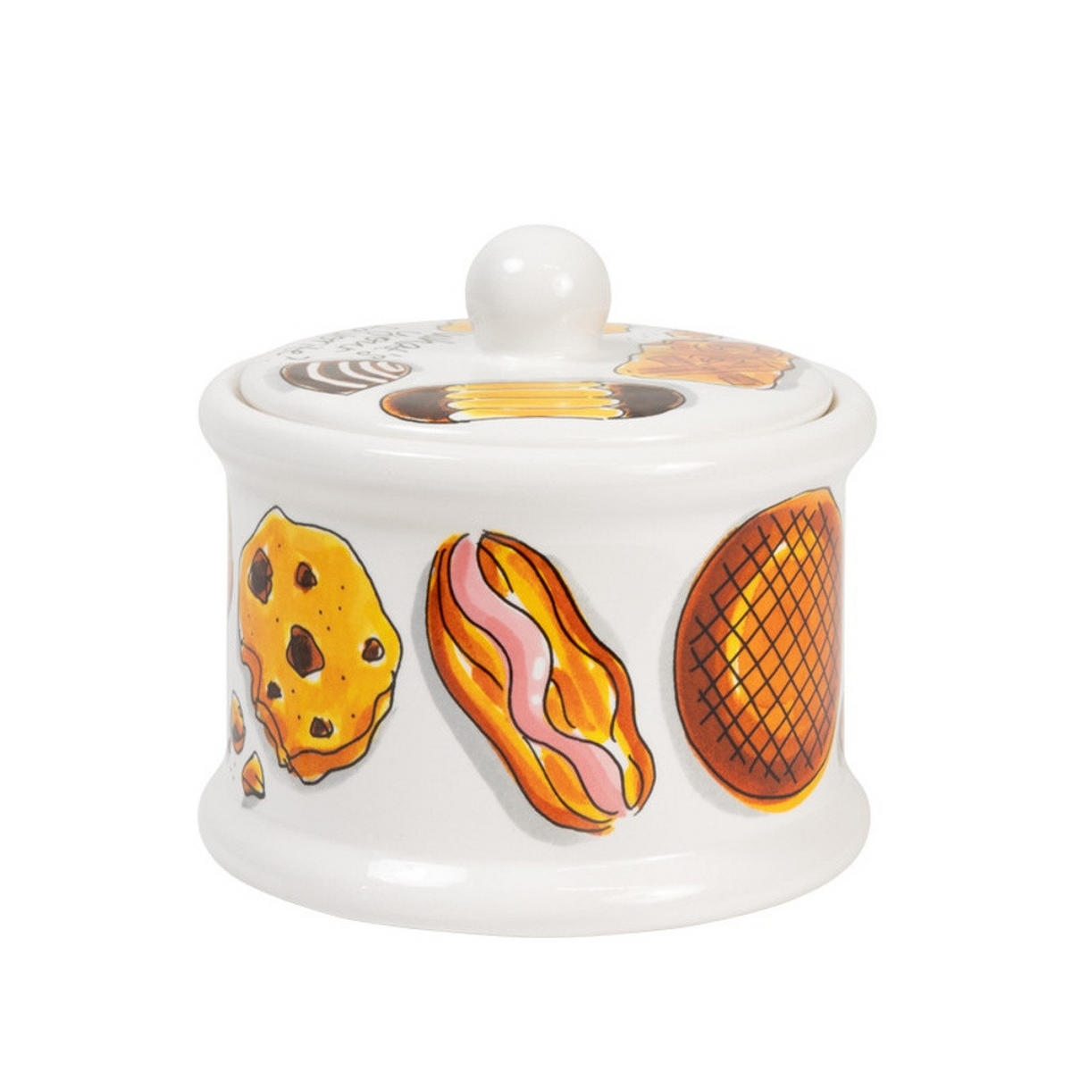 VORRATSDOSE Gemütliche Tage - Süßer Komfort in Bunt - 12,5cm - Multicolor, Keramik (14/13/14.3cm) - Blond Amsterdam