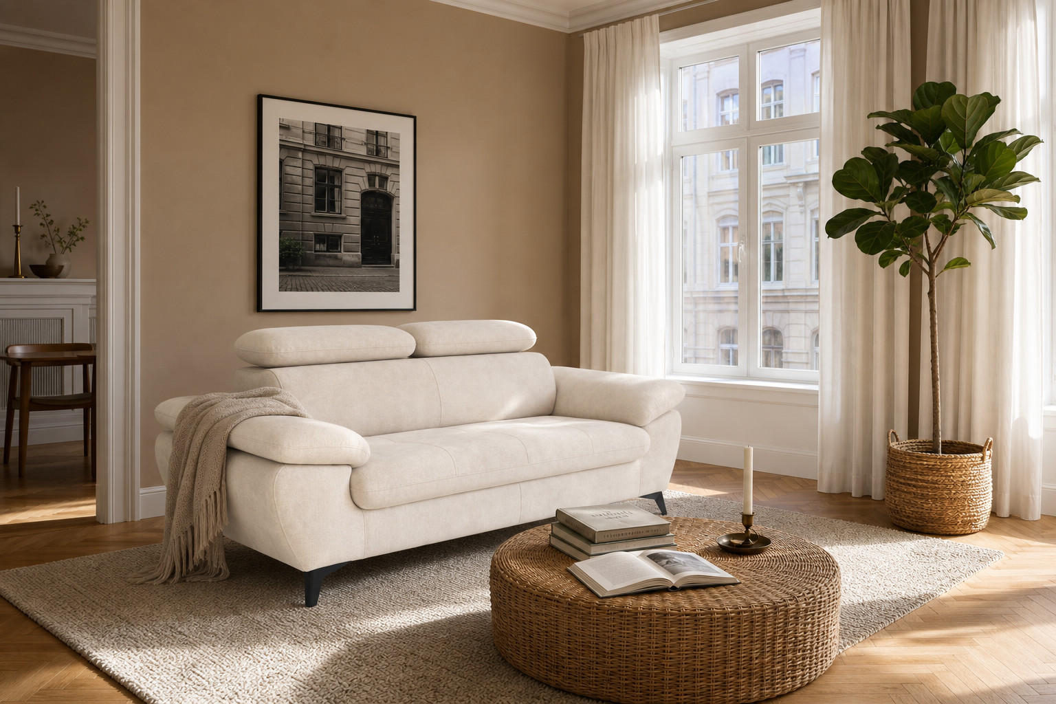 foamnova 2,5-Sitzer Sahara 194x84x100 cm
