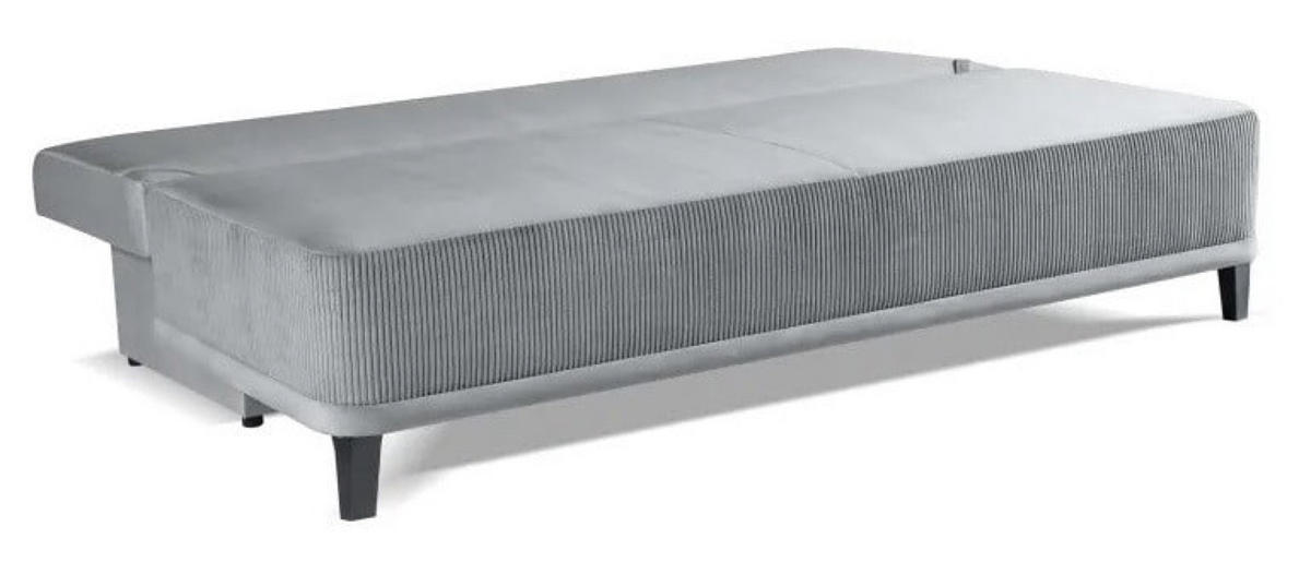 SOFA Grau OSLO Mit Schlaffunktion - Grau, Textil (200/90/91cm) - Sepro Meble