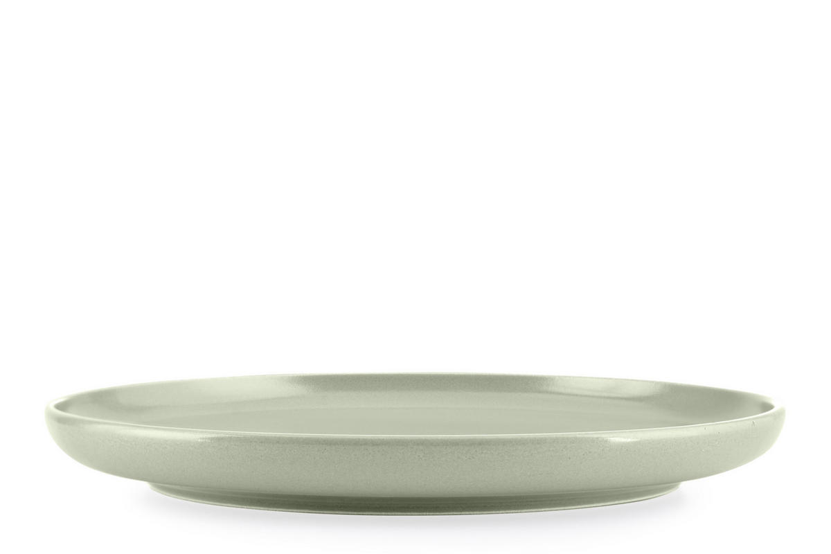 TAFELSERVICE VICTO 6 Personen 18-tlg matt beige/grün/grau - Beige, Keramik (27/2/27cm) - KONSIMO®