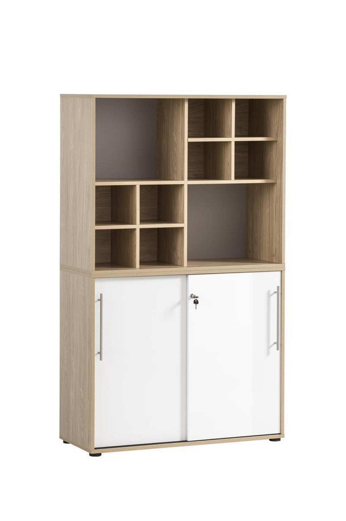 REGALKREUZ Swan 38x48x33 cm Eiche/Weiß - Eichefarben, Holz (48/38/33cm) - PROREGAL