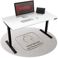 SCHREIBTISCH Elektrisch höhenverstellbarer Schreibtisch Y-Line Signalweiß Schwarz 120/70/62-127cm - Schwarz/Weiß, Holzwerkstoff/Metall (70/120/127cm) - ASSMANN