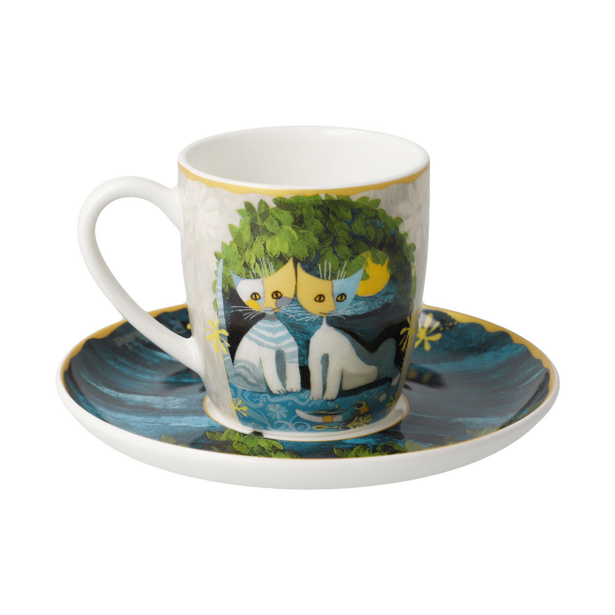 ESPRESSOTASSE Rosina Wachtmeister -Al chiaro di luna, Fine Bone China, 100 ml - Multicolor, Keramik (0.1L) - Goebel