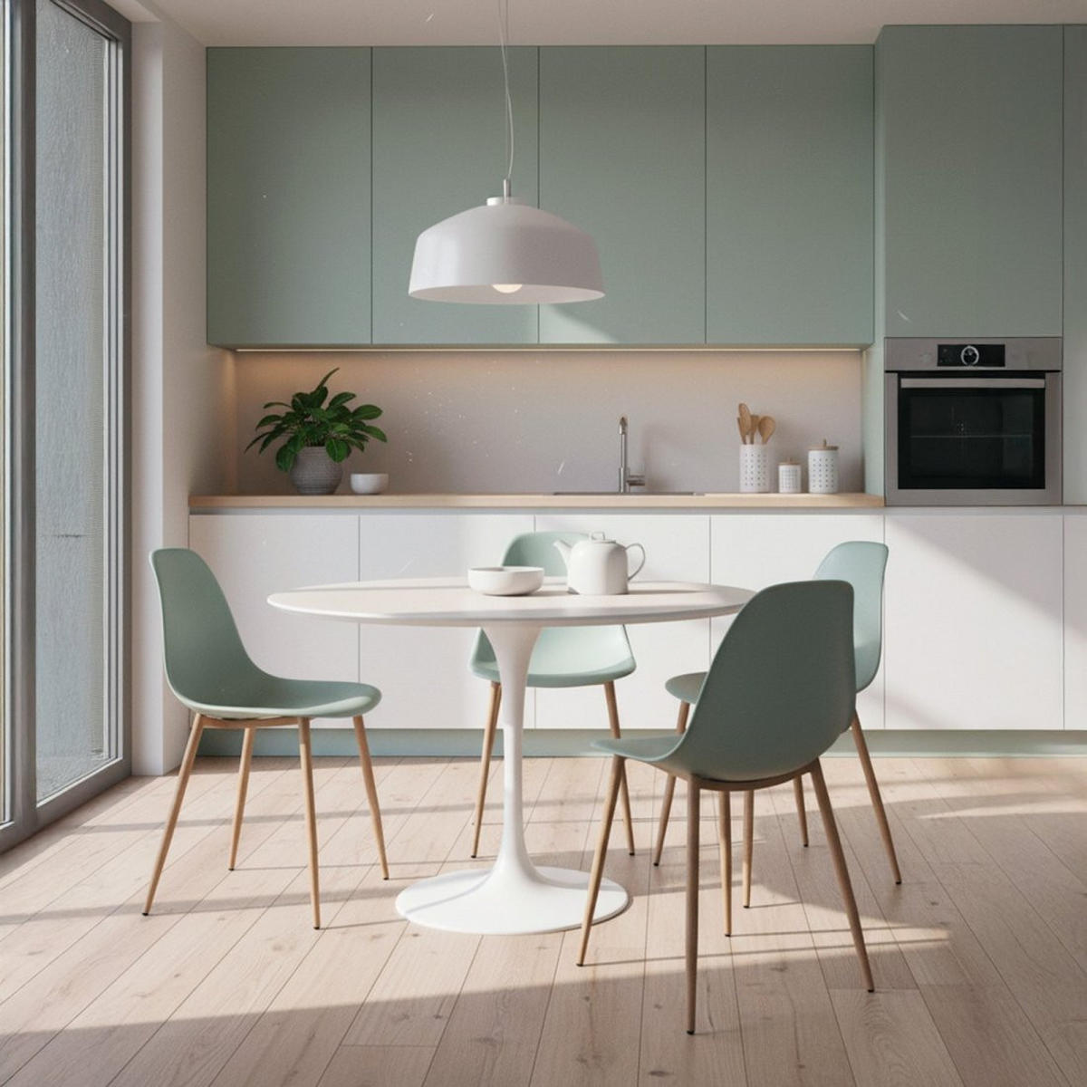 STUHL FÜR DRAUSSEN Nina Grün 45 cm x 80 cm - Grün, Kunststoff (45/80/53cm)