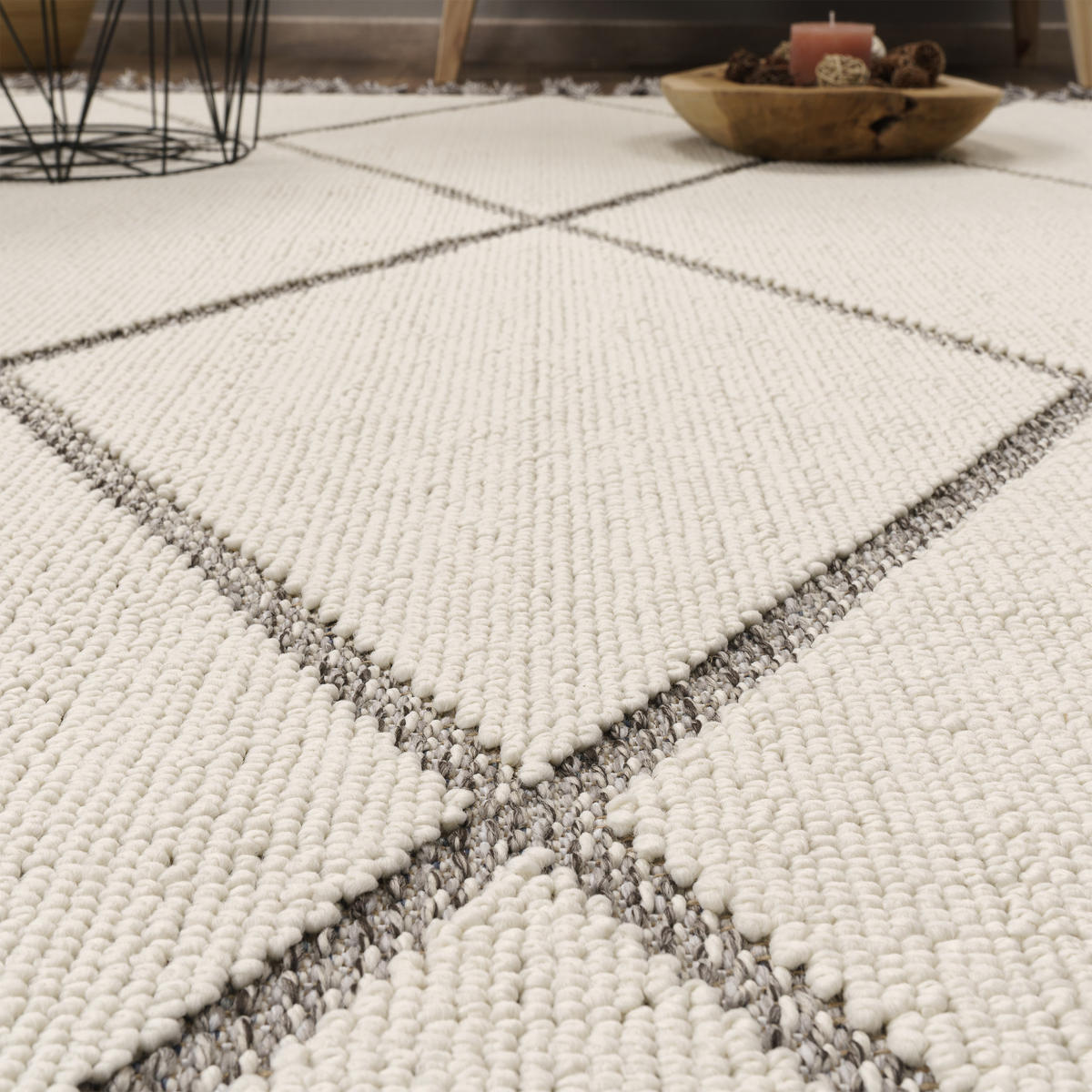 KURZFLORTEPPICH 120/160 cm München 533 - Grau, Textil (120/160cm) - Paco Home