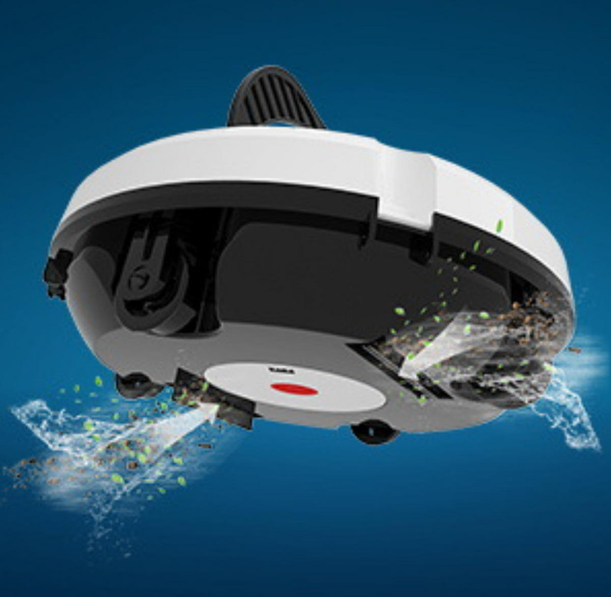 POOLROBOTER, Geeignet Für Flächen Unter 100 m² (EU-Stecker)-Weiß - Weiß, Kunststoff (33/15/33cm) - Authentics