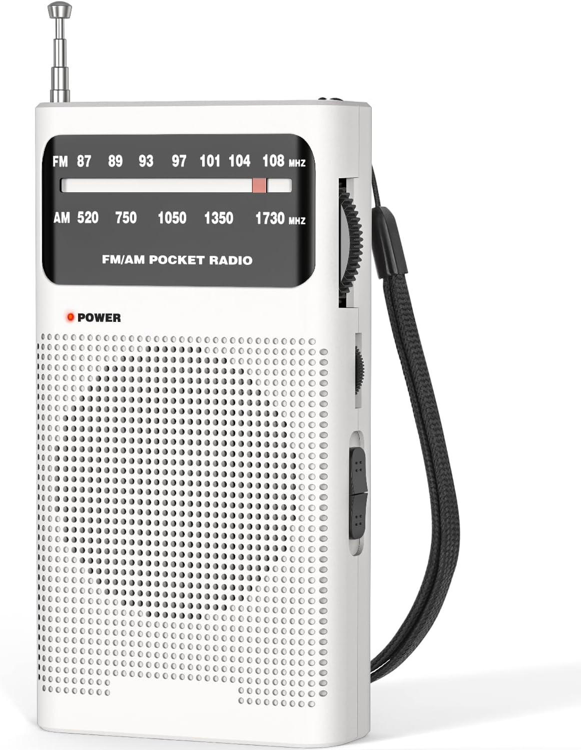 RADIO – FM/AM – Batteriebetrieben – Weiß - Weiß, Kunststoff (12.8/7/2.7cm)
