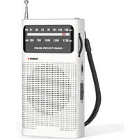 RADIO – FM/AM – Batteriebetrieben – Weiß - Weiß, Kunststoff (12.8/7/2.7cm)
