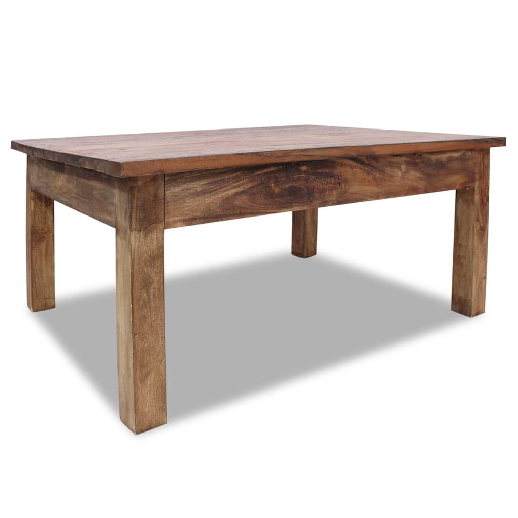 COUCHTISCH Massives Mahagoniholz 98x73x45 cm - Braun, Holzwerkstoff (98/73/45cm) - furnicato