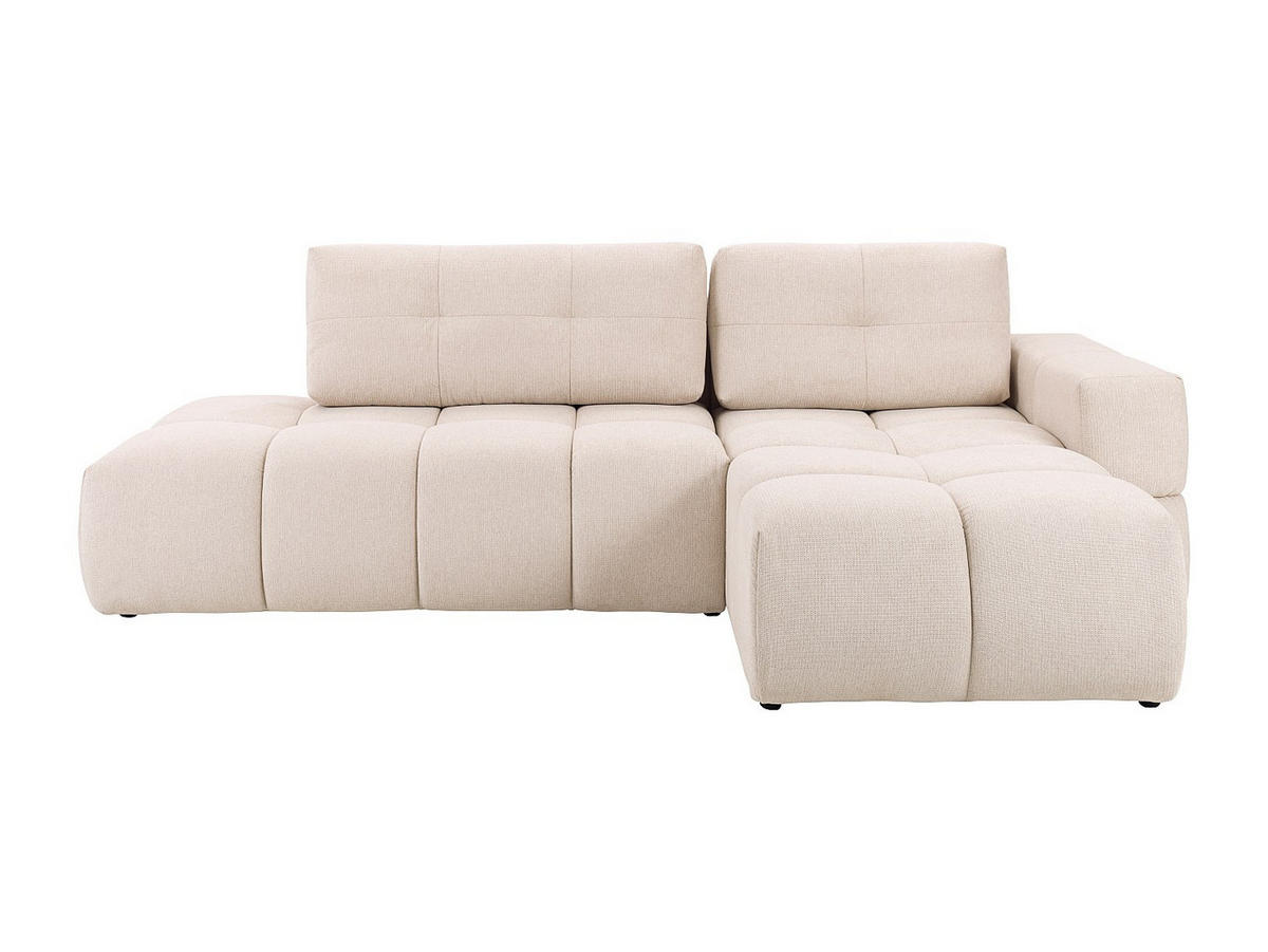 ECKSOFA mit Schlaffunktion - Ecke rechts - Stoff - Beige - TRIMALDI - Beige, Textil (182/294cm) - Vente-Unique